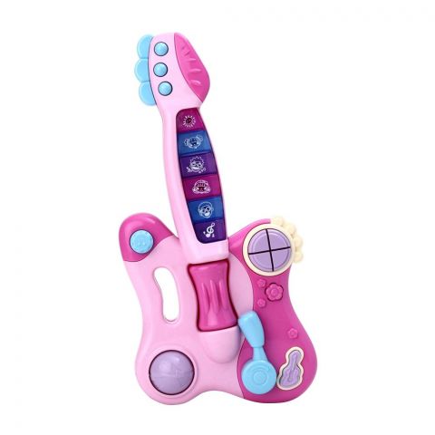 Huanger Dynamic Guitar, With Light & Music, Pink, 18m+, HE0502