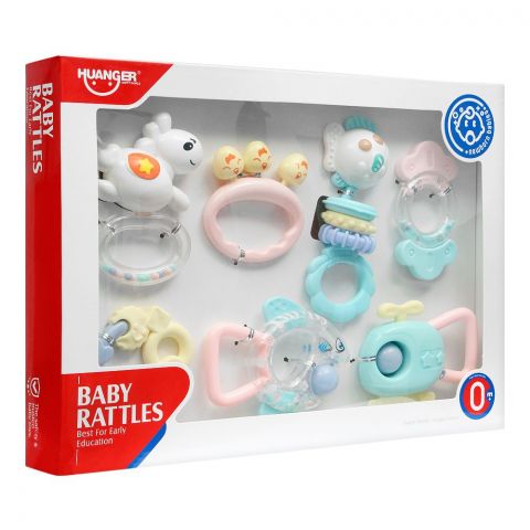 Huanger Baby Rattles, 7 Pieces, 0m+, HE0123