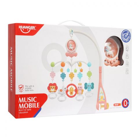 Huanger Unicorn Music Mobile, With Light & Music, 0m+, HE0312