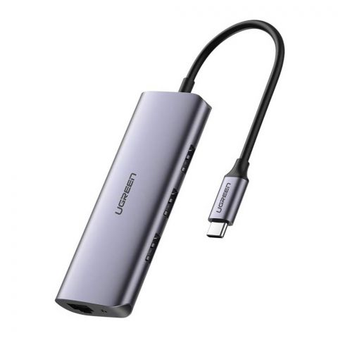 UGreen USB-C 3x USB 3.0 + RJ45 + Micro USB Multifunction Adapter, 60718
