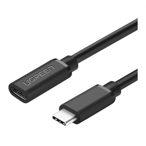 UGreen USB Type C Male To Female Extension Cable, 0.5M, Black, 40574