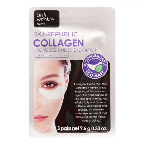 Skin Republic Anti Wrinkle Collagen Hydrogel Under Eye Patch Mask
