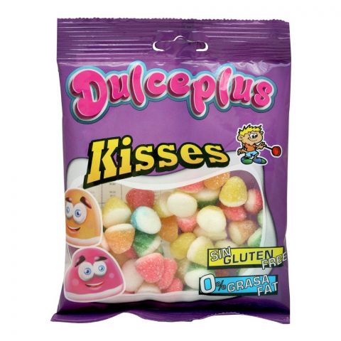 Dulceplus Mini Kisses Jelly, Gluten Free, Pouch, 100g