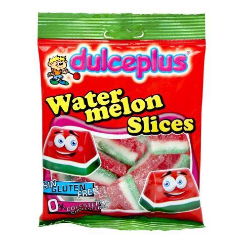 Dulceplus Sour Watermelon Slices Jelly, Gluten Free, Pouch, 100g