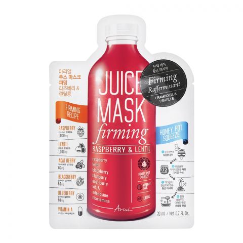 Ariul Firming Raspberry & Lentil Juice Face Mask, 20ml