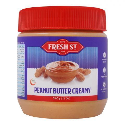 Fresh Street Peanut Butter, Creamy, 340g