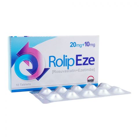 Hilton Pharma Rolip Eze Tablet, 20mg + 10mg, 10-Pack