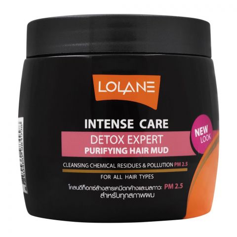 Lolane Intense Care Detox Expert Purifying Hair Mud, For All Hair Types, 250g