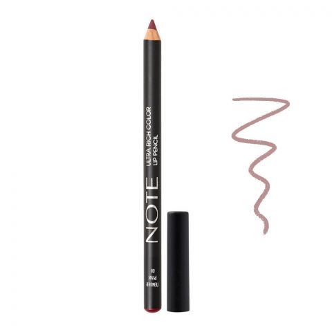 J. Note Ultra Rich Color Lip Pencil, 08 Tender Pink