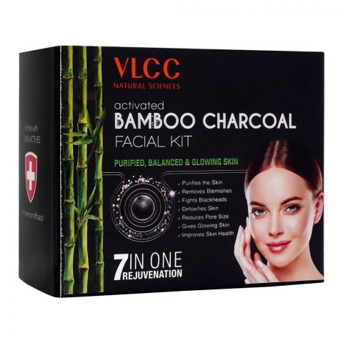 VLCC Natural Sciences 7-In-1 Activated Bamboo Charcoal Facial Kit, 60g