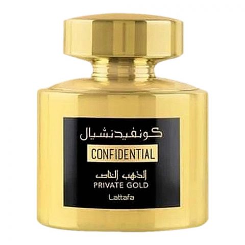 Lattafa Confidential Private Gold Eau De Parfum, Fragrance For Men & Women, 100ml