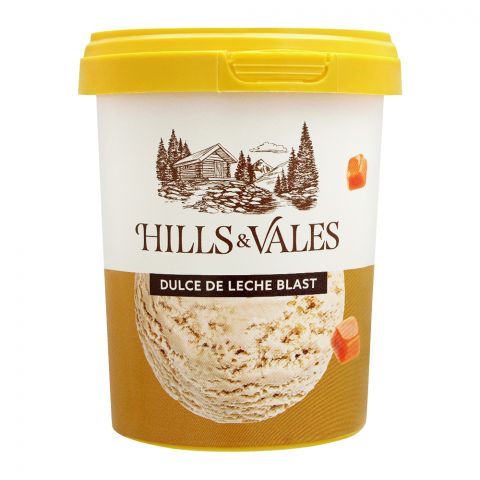 Hills & Vales Dulce De Leche Blast Ice Cream, 500ml