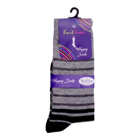 Knit Line Men’s Happy Full Socks, Multi