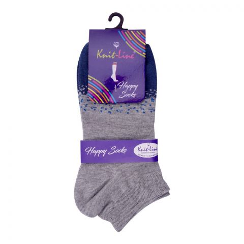 Knit Line Men’s Happy Ankle Socks, Multi