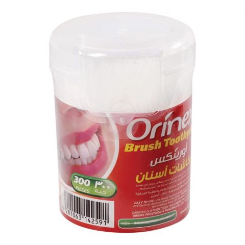 Orinex Brush Toothpick, 300-Pack, JS-4300BP