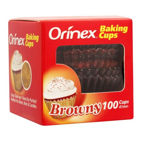 Orinex Baking Cups, Browny, 100-Pack