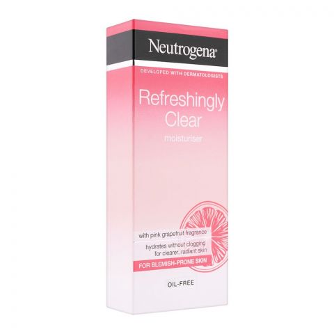 Neutrogena Refreshingly Clear Pink Grapefruit Oil-Free Moisturiser, 50ml