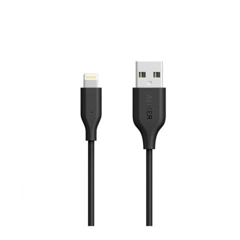 Anker Power Line Select+ USB-C Cable With Lightning Connector, 6ft, Black, A8013H11