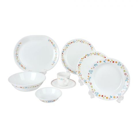 Corelle Livingware Dinner Set, Ditsy Flora, 76 Pieces, 76-DTF-PK