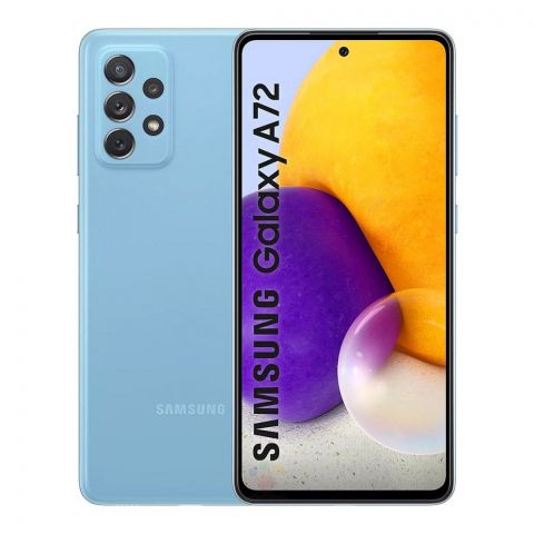 Samsung Galaxy A72 8GB/128GB Smartphone, Awesome Blue, SM-A72FF/DF