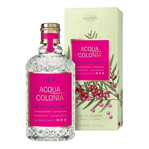 Acqua Colonia Pink Pepper & Grapefruit Eau De Cologne, Fragrance For Men & Women, 170ml