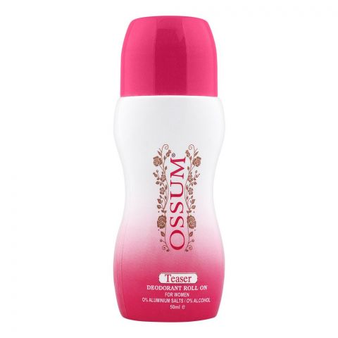 Ossum Teaser Deodorant Roll On, For Women, 50ml