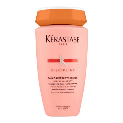 Kerastase Discipline Bain Fluidealiste Gentle Shampoo, For Unruly & Over-Processed Hair, 250ml