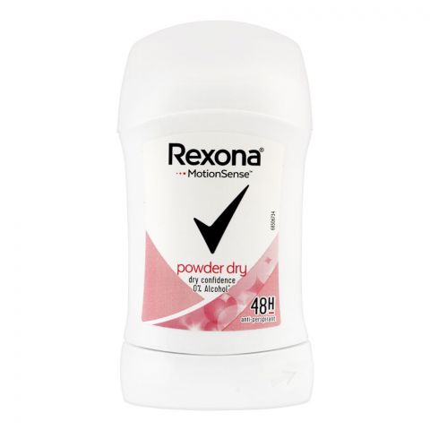 Rexona Motion Sense Powder Dry Deodorant Stick, Alcohol Free, 40g