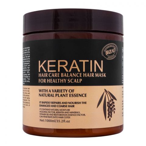 Keratin Hair Care Balance Brazil Nut Hair Mask, 1000ml