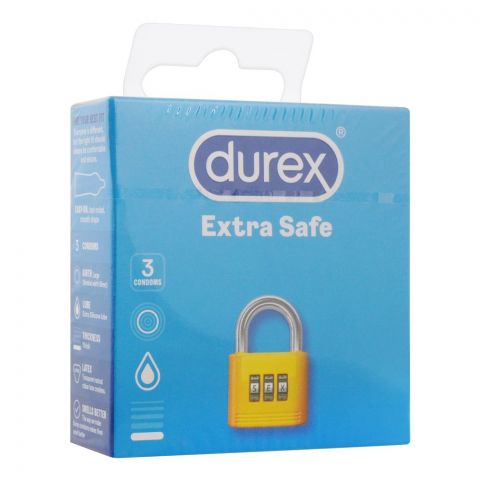 Durex Extra Safe Condom, 3-Pack