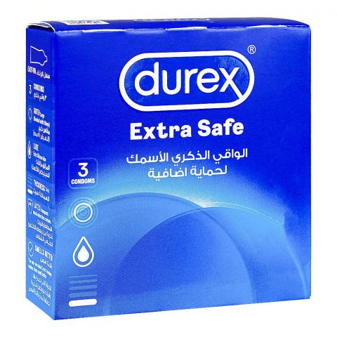 Durex Extra Safe Condom, 3-Pack