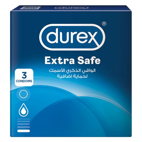 Durex Extra Safe Condom, 3-Pack