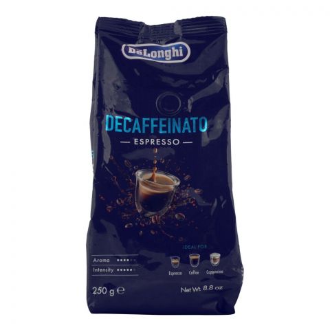 DeLonghi Decaffeinato Espresso Coffee Beans, 250g