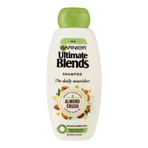 Garnier Ultimate Blends Almond Crush Daily Nourisher Shampoo, Normal Hair, 360ml