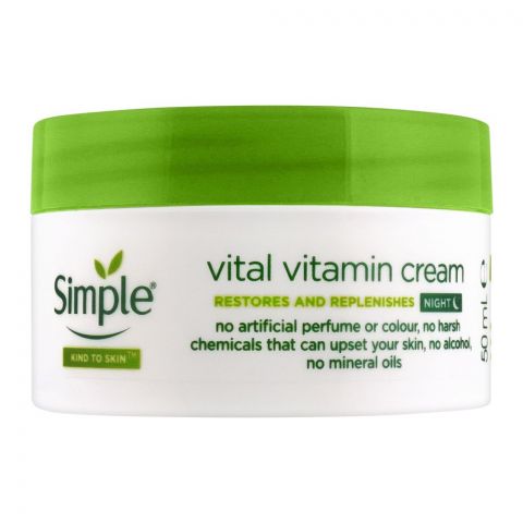 Simple Vital Vitamin Night Cream, 50ml