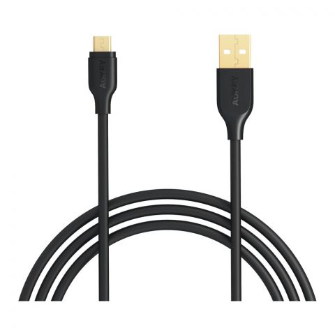 Aukey USB 2.0 To Micro USB Cable, 6.6ft, Black, CB-MD2