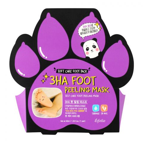Esfolio 3HA Foot Peeling Mask 40ml, 1 Pair