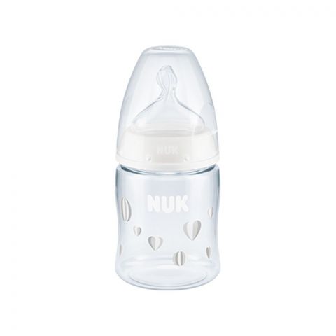 Nuk First Choice+ No Colic Silicone Feeding Bottle, 0-6m, 150ml, 10215298