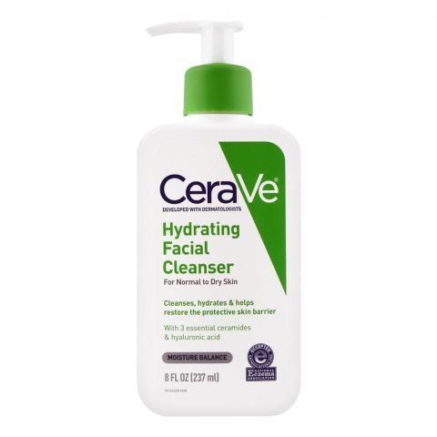 CeraVe Hydrating Facial Cleanser, Normal To Dry Skin, 237ml