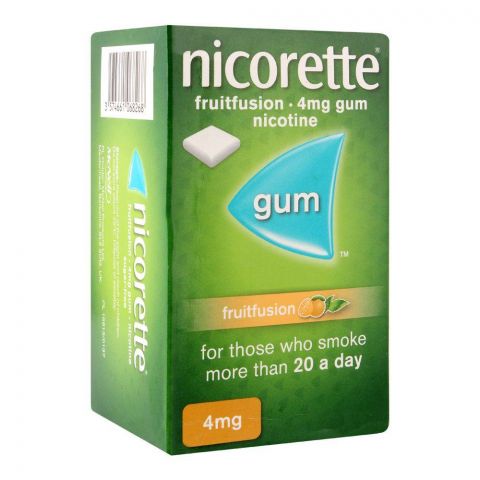 Nicorette Fruit Fusion Gum, 4g, 1 Strip (15 Tablets)