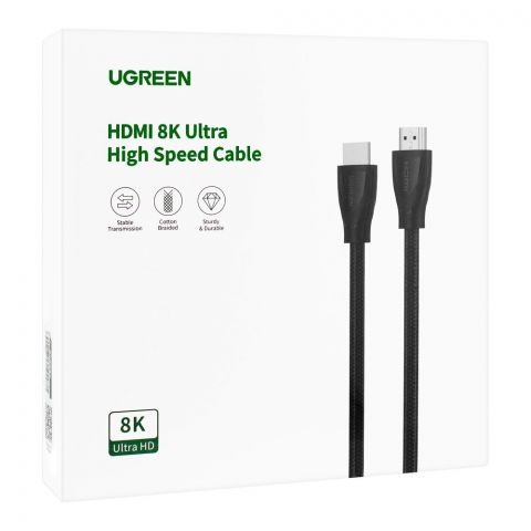 UGreen HDMI 8K Ultra High Speed Cable With Braided, 3m, 80404