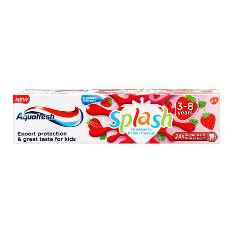 Aquafresh Splash Strawberry & Mint Flavour Toothpaste, 50m