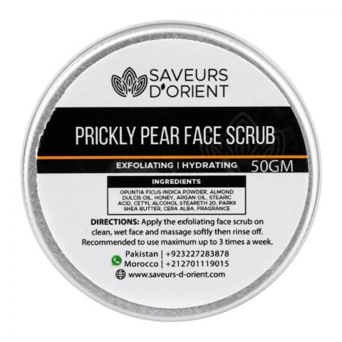 Saveurs D'Orient Prickly Pear Face Scrub, 50g
