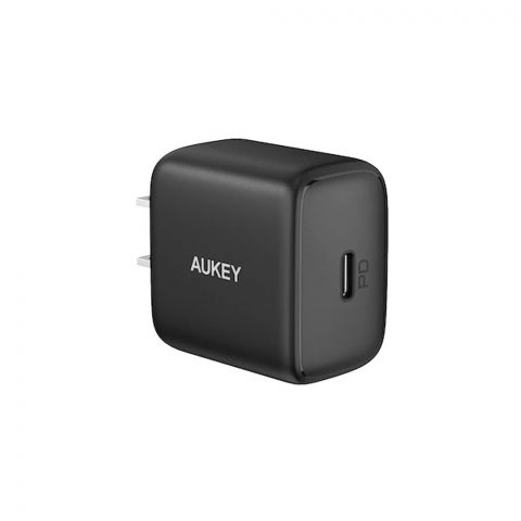 Aukey Swift 25W PD USB-C Wall Charger, Black, PA-R1A
