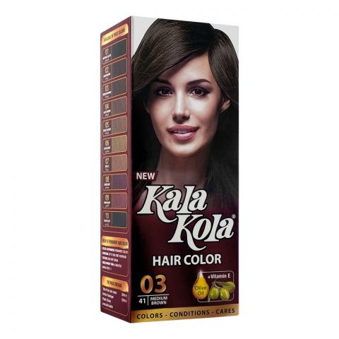 Kala Kola Hair Colour, 41 Medium Brown