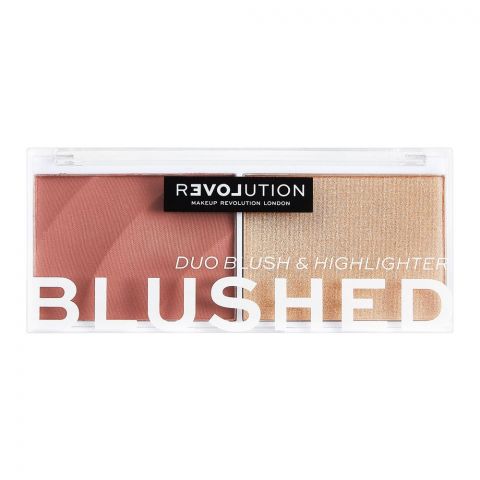 Makeup Revolution Relove Blushed Duo Blush & Highlighter, Kindness