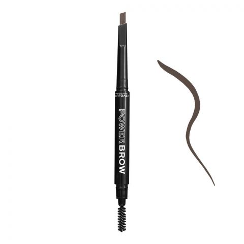 Makeup Revolution Relove Powder Brow Pencil, Dark Brown