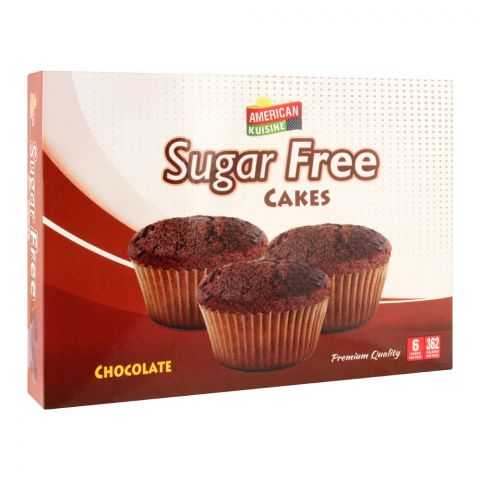 American Kuisine Sugar Free Chocolate Cup Cake, 6-Pack, 14g