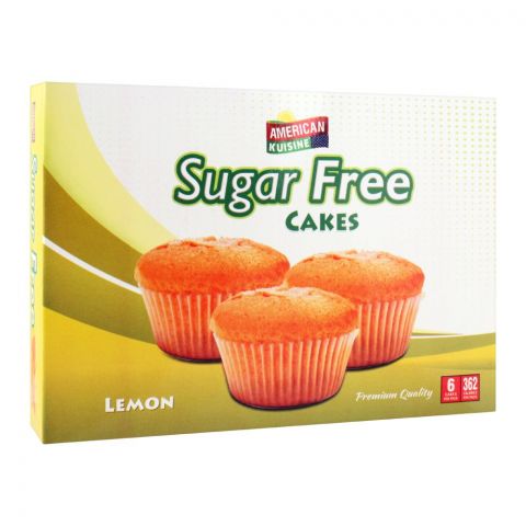 American Kuisine Sugar Free Lemon Cup Cake, 6-Pack, 14g