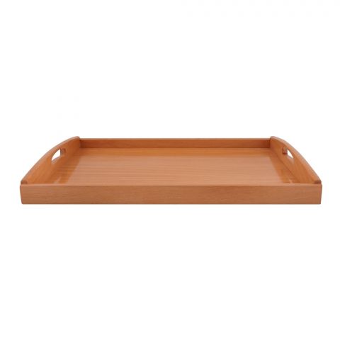 Amwares Beech Wood Wooden Tray, Large, 17x11 Inches, 009031